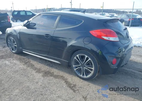 2016 Hyundai Veloster Turbo z USA, uszkodzony, nr VIN KMHTC6AE4GU249966